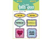 Tyndale House Publishers 110014 Sticker God Is Love 6 Sheets Faith That Sticks