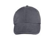 Anvil 166 Solid Low Profile Sandwich Trim Pigment Dyed Twill Cap Coal One Size