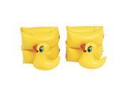 NorthLight Funny Duckie Inflatable Swimming Pool Arm Floats for Kids 3 6 Years Yellow Set of 2