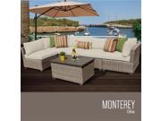 TKC Monterey 6 Piece Outdoor Wicker Patio Furniture Set