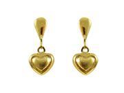 Dlux Jewels Gold Filled Heart Pearl Earrings
