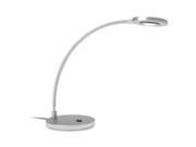 The Hon Company HON9000 Compact LED Light 3W Lamp 7 ft. Cord 5 in. x 5 in. x 12 in. Silver