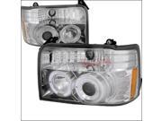 Spec D Tuning 92 96 Ford F150 Projector Headlights 2LHP F15092 TM