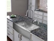 VIGO All in One 36 inch Farmhouse Stainless Steel Kitchen Sink and Faucet Set
