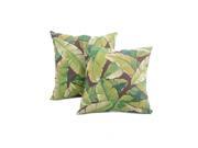 Greendale Home Fashions OC4803S2 Palm Green Outdoor Accent Pillows Set of Two