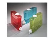 Arrow Plastic 74534 1 1 4 Gallon Colored Slimline Dispensers Assorted Colors Pack of 6
