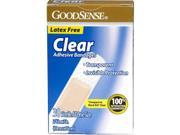 Good Sense 0.75 x 3 in. Clear Adesive Bandages 30 Count Case of 24