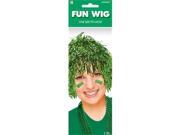 Amscan 399013.03 Team Spirit Fun Foil Wig Festive Green Pack of 6