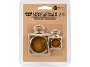 Prima Marketing 963347 Mechanicals Metal Embellishments by Finnabai Pocket Watches Pack of 2