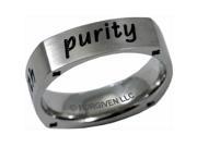 Forgiven Jewelry 118109 Ring Purity Love Trust Faith Stainless Size 9