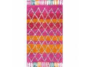 Nuloom SPRE14C 2608 Hand Knotted Pete Shag Rug Multi Color 2 ft. 6 in. x 8 ft.