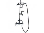 World Imports 403821 Two Handles Tub Filler with Handshower and Metal Lever Handles Oil Rubbed Bronze