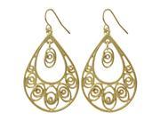Dlux Jewels Gold Filigree Brass with Earrings