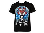 Tees Superman Heather Mens T Shirt Black 3XL