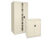 Lorell LLR41307 Steel Storage Cabinets 36 in. x 18 in. x 72 in. Putty