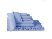 Baltic Linen Belvedere 100 Percent Cotton Towel Rug Set Ocean Blue 7 Piece