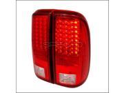 Spec D Tuning LT F25008RLED KS LED Tail Lights for 08 to 11 Ford F250 Red 10 x 12 x 18 in.