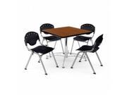 OFM PKG BRK 05 0012 Breakroom Package Featuring 36 in. Square Multi Purpose Table with Four Rico Stack Chairs
