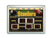 Pittsburgh Steelers Clock 14 x19 Scoreboard