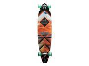 Bravo Sports 163414 44 in. Sunset Tubes Blocktail Longboard Complete Skateboard