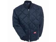 Dickies 61242DN 5X Diamond Quilted Nylon Jacket Dark Navy 5X