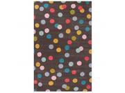 Jaipur RUG126254 5 x 8 ft. Youth Dots Pattern Wool Area Rug Gray Blue