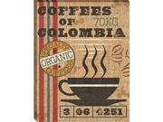 Tangletown Fine Art w13892 Coffee Sack I by Pela Studio Wall Art Red 21 x 16.5 x 1.5 in.