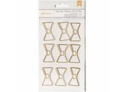 American Crafts 370825 Designer Desktop Essentials Jumbo Paper Clips Bowtie