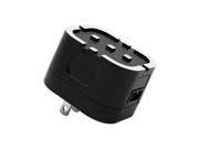 Cellet 22606 Ruiz USB Home Wall Charger Black 5.7 x 2 x 3.6 in.