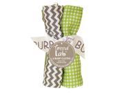 Trend Lab 101866 BOUQUET 4 PACK BURP PERFECTLY PREPPY