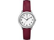 Timex T2N952 Womens Elevated Classics Dress Watch with Red Leather Band