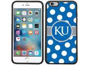 Coveroo 876 6611 BK FBC University of Kansas Polka Dots Design on iPhone 6 Plus 6s Plus Guardian Case