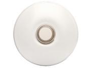 Nicor Lighting ECSBWH Wired Lighted Stucco Push Button for Prime Chime Door Bell Kit White