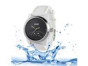 iMacwear S CA 0226W Unik Citizen Wicca Series Pointer Movement Bluetooth 4.0 Waterproof 50 M Smart Watch with Silicone Band for iPhone Android Phone White