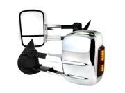 Spec D Tuning RMX SIV07CRLEDH P FS Towing Mirrors Power Chrome with LED Signal for 07 to 13 Chevrolet Silverado 15 x 18 x 22 in.