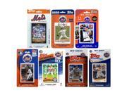 MLB New York Mets 7 Different Licensed Trading Card Team Sets