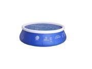NorthLight 10 ft. Round Floating Solar Prompt Set Swimming Pool Cover Blue