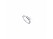 Fine Jewelry Vault UBJ2374PTD 101RS4 Three Stone Diamond Engagement Ring Platinum 1.00 CT Size 4