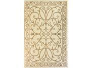 Nuloom OWDN03A 51109 Machine Made Kathleen Outdoor Krem Rug Beige 6 ft. 3 in. x 9 ft. 2 in.