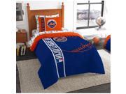 Northwest NOR 1MLB845000019RET New York Mets Soft Cozy MLB Twin Comforter Bed in a Bag 64 x 86 in.