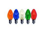 C7 Multi Color Twinkle Bulbs 5 Watt 25 Pack