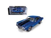 Autoworld AMM956 1970 Chevrolet Chevelle SS 396 Lemans Blue 20th Anniversary of American Muscle Edition Limited Edition 1 of 1000 Produced Worldwide 1 18 Diecas