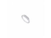 Fine Jewelry Vault UBW287BW14D Diamond Three Stone Wedding Ring in 14K White Gold 0.50 CT 3 Stones