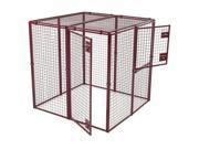 Jewett Cameron AH 78206 Animal House Heavy Duty Flat Covered Pen with Double Door Security Entrance