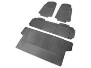 Spec D Tuning MAT 3201GRY PVC 3D Print Floor Mat for All Grey 3 Pieces Plus Trunk Piece 6 x 13 x 45 in.