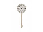 Benzara 40615 Stainless Steel Key Wall Clock