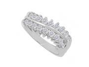 Fine Jewelry Vault UBNR80639AGCZ CZ Cluster Ring in Sterling Silver For Her 8 Stones