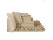 Baltic Linen Belvedere 100 Percent Cotton Towel Rug Set Taupe 7 Piece