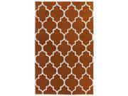 Artistic Weavers AWHE2015 7696 Transit Piper Rectangle Hand Tufted Area Rug Orange 7 ft. 6 in. x 9 ft. 6 in.