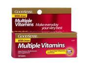 Good Sense Multiple Vitamins Plus Iron Tablets 100 Count Case of 12